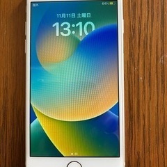 iPhone8  シルバー  SIM解除済