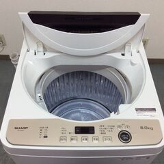 (3/28受渡済)YJT7736【SHARP/シャープ 6.0㎏洗濯機】極美品 2023年製 ES-GE6G 家電 洗濯 簡易乾燥付