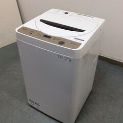 (3/28受渡済)YJT7736【SHARP/シャープ 6.0㎏洗濯機】極美品 2023年製 ES-GE6G 家電 洗濯 簡易乾燥付