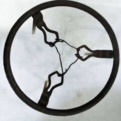 葛明祥　造　火鉢 海鼠釉　三德付き　灰付き　中国古玩　高さ30x幅49x奥行49㎝　美術品　陶芸　陶器　茶道 唐物　清代　金魚鉢