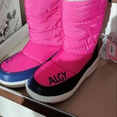 新品未使用　タグ付き　ALGY　20㌢　冬用靴　ピンク