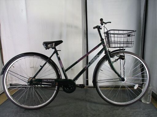 D133★限定特価★ 中古自転車 【　27インチ　軽快車　グリーン　LEDオートライト 】 D133☆限定特価☆ 中古自転車 【 27インチ 軽快車 グリーン LEDオート