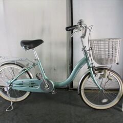 Ｄ140　★限定特価　整備済み★MIYATA　軽快車　グリーン　アルミ軽量★ 中古自転車 【20インチ 】 
