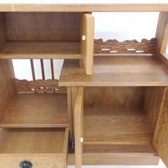 千歳市/恵庭市 屋久杉 茶棚 認定屋久杉 認定シール付き 茶箪笥