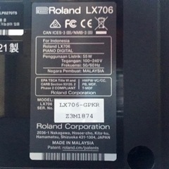 ※8/5商談中※e141  Roland LX-706-GPKR 2021年製　電子ピアノ　ローランド