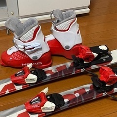 スキーセット　靴・子供用17〜18.5センチ／スキー100センチ