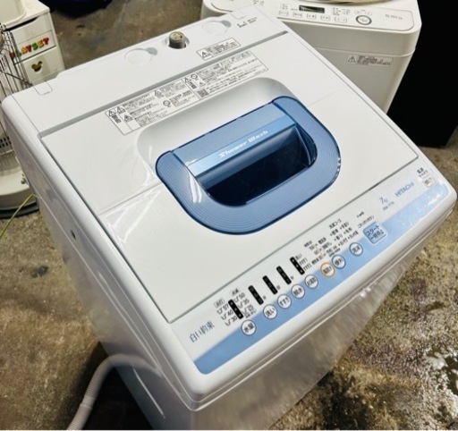 札幌市内配送無料 18年製 HITACHI 日立 白い約束 7kg 全自動洗濯機 NW-T74 ブルー