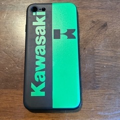 【ネット決済・配送可】iPhone8用　ラバーケース　kawasaki