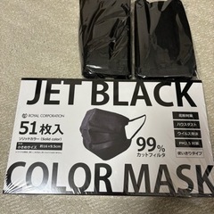【最終価格】使い捨てマスク やや小さめ ブラック