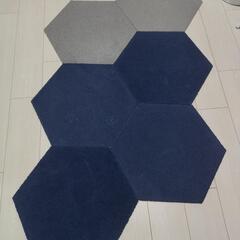 六角形タイルカーペット（6枚）