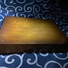 レトロ　アンティーク　シャビー　杉板の一枚もので組んである文箱