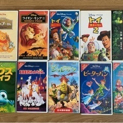 差し上げます！キッズ人気アニメVHS 10本　レア物も