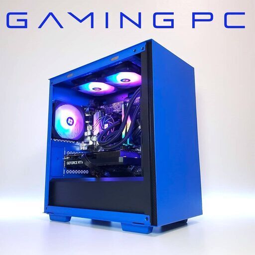 新品パーツ多数 ハイスペック ブルー ゲーミングPC Ryzen5 RTX3060 メモリ16GB SSD1TB 全国発送 キャッシュレス決済対応