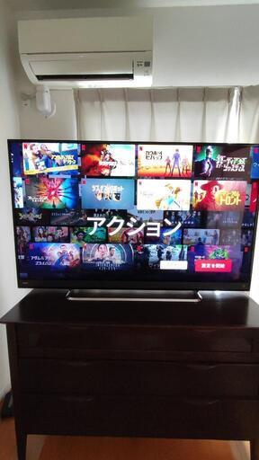 REGZA 58M500X　①Wi-Fiルーター②テレビボード付