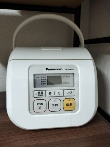 パナソニック 3合 炊飯器 マイコン式 ホワイト SR-ML051-W (NY) 鹿島田