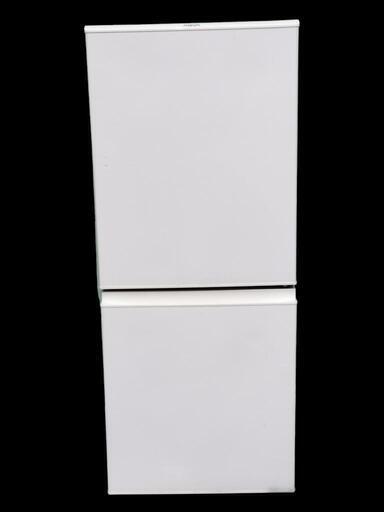 【ジ1112-12】AQUA アクア 冷蔵庫 AQR-E13H (W) 2019年製 ノンフロン冷凍冷蔵庫