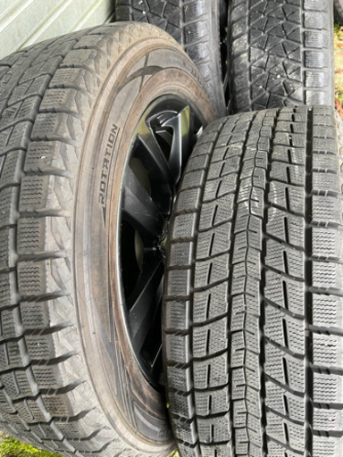 【バリ溝】現行レクサスNX　スタッドレス＋ホイールセット　対面受渡可 レクサスNX 高級純正グロスアルミ スタッドレスセット バリ溝 ハリアーにも