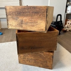 ワインの木箱（3箱セット）