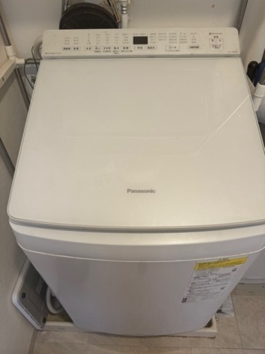 パナソニック　2021年製全自動縦型洗濯乾燥機8k 保証書付