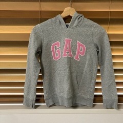 GAP パーカー　グレー　140