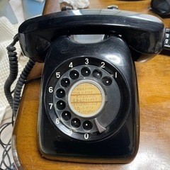 【日付限定】昔ながらの黒電話　昭和60年　インテリアにも最適