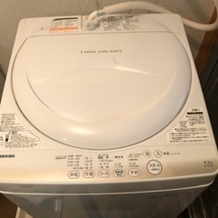 TOSHIBA 4.2㌔ 洗濯機