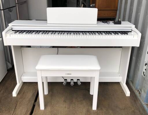 商談中　YAMAHA 電子ピアノ アリウス 2018年製 YDP-143 白 ホワイト 電源社外品 ヤマハ 札幌市