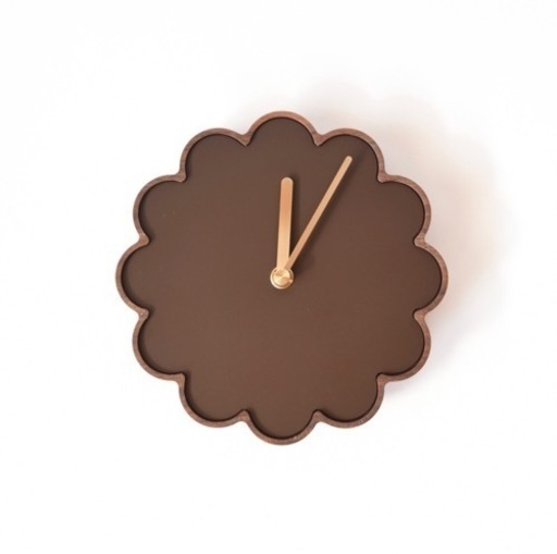 スイーツな時計　チョコレートタルトの時計　L