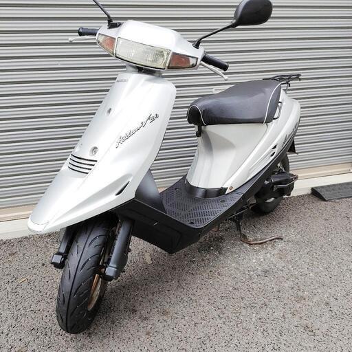 2386.通勤快速ハイパワー♪　アドレスv100 バッテリー、プラグ、シート新品　千葉県柏市　即日配送、自走引き取りも可能