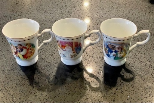 【新品未使用】Disneyティーカップ3個セット