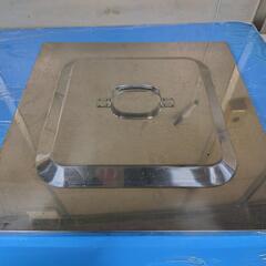 業務用 ステンレス製 2段 角蒸し器 調理器具 蒸籠 セイロ 金属製 厨房機器 外寸 約 高さ 36cm × 幅 47cm × 奥行 51cm