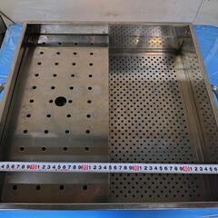 業務用 ステンレス製 2段 角蒸し器 調理器具 蒸籠 セイロ 金属製 厨房機器 外寸 約 高さ 36cm × 幅 47cm × 奥行 51cm