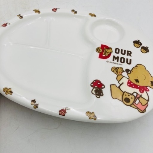 【‼️✨ほぼ未使用✨‼️】子ども用 ランチプレート 大皿 32cm  デュールムー MC-31-DM