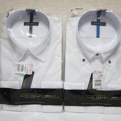 未使用☆ビジネスシャツ 長袖 2枚 Lサイズ 形態安定シャツ
