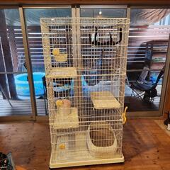 猫 3段ケージ お譲りします！