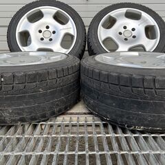 20249【札幌】クラブリネア　17×8J　9J　114.3　235/45R17　255/40R17スタッドレス溝ありません！　セルシオなど