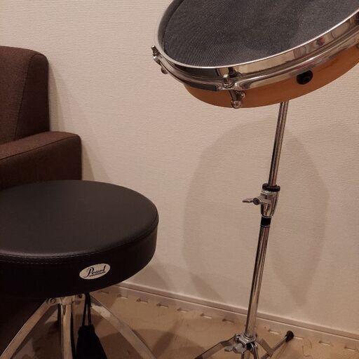 【セット売り】Pearl パール TPX-10N スタンド付 トレーニングパッド