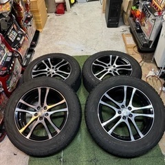 阿部商会 LA STRADA 社外ホイール 17インチ 4本 スタッドレスタイヤ付き