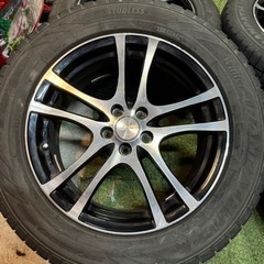 阿部商会 LA STRADA 社外ホイール 17インチ 4本 スタッドレスタイヤ付き