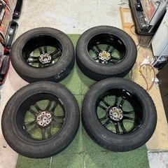 阿部商会 LA STRADA 社外ホイール 17インチ 4本 スタッドレスタイヤ付き