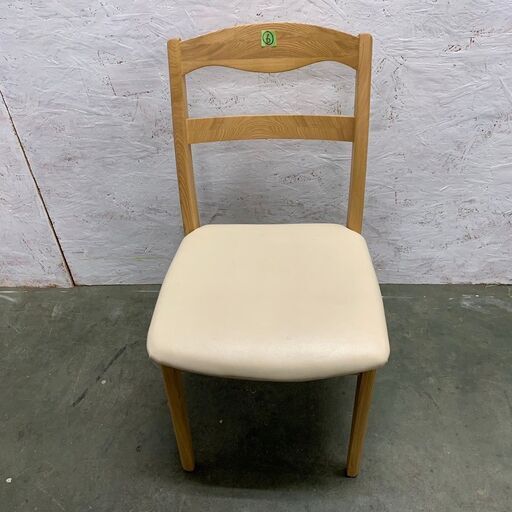 【Otsuka】 大塚家具 ダイニングチェア 合成皮革  天然木 イス 木製椅子 ⑥