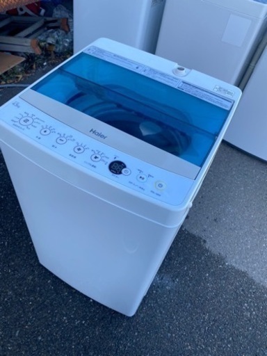 北九州市内配送無料　保証付き　2018年ハイアール 4.5kg 全自動洗濯機　ホワイトHaier JW-C45A