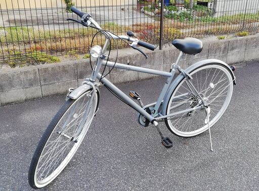 ★美品 定価の半額以下 シティサイクル 27インチ ライトグレー イノベーションファクトリーCITY S276-N 6段変速 サイクルベースあさひ 自転車 ママチャリ 灰色★広島県福山市引取のみ