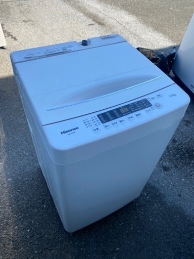 北九州市内配送無料　保証付き　2020年　洗濯機 縦型 一人暮らし 5.5kg 簡易乾燥機能付洗濯機 ハイセンス Hisense HW-K55E コンパクト シンプル 時短機能付 予約機能付