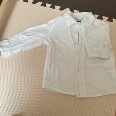 【ネット決済・配送可】白カッターシャツ 90cm