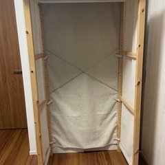 【美品】ワードローブ　収納　イケア IKEA　IVAR