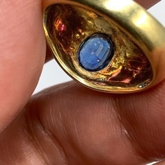 750 18金 サファイヤリング 1.49ct 8.8g