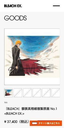 『BLEACH』額装高精細複製原画 No.1 \u003cBLEACH EX.\u003e@12月中に削除予定