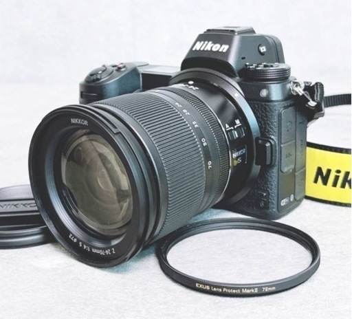 19.3万円良品 ニコン Z6 ミラーレス デジタル一眼レフカメラ フィルター 純正ストラップ付き（NIKKOR Z 24-70㎜ 1：4 S Φ72）