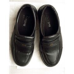 ■黒色スリップオン靴・25cm